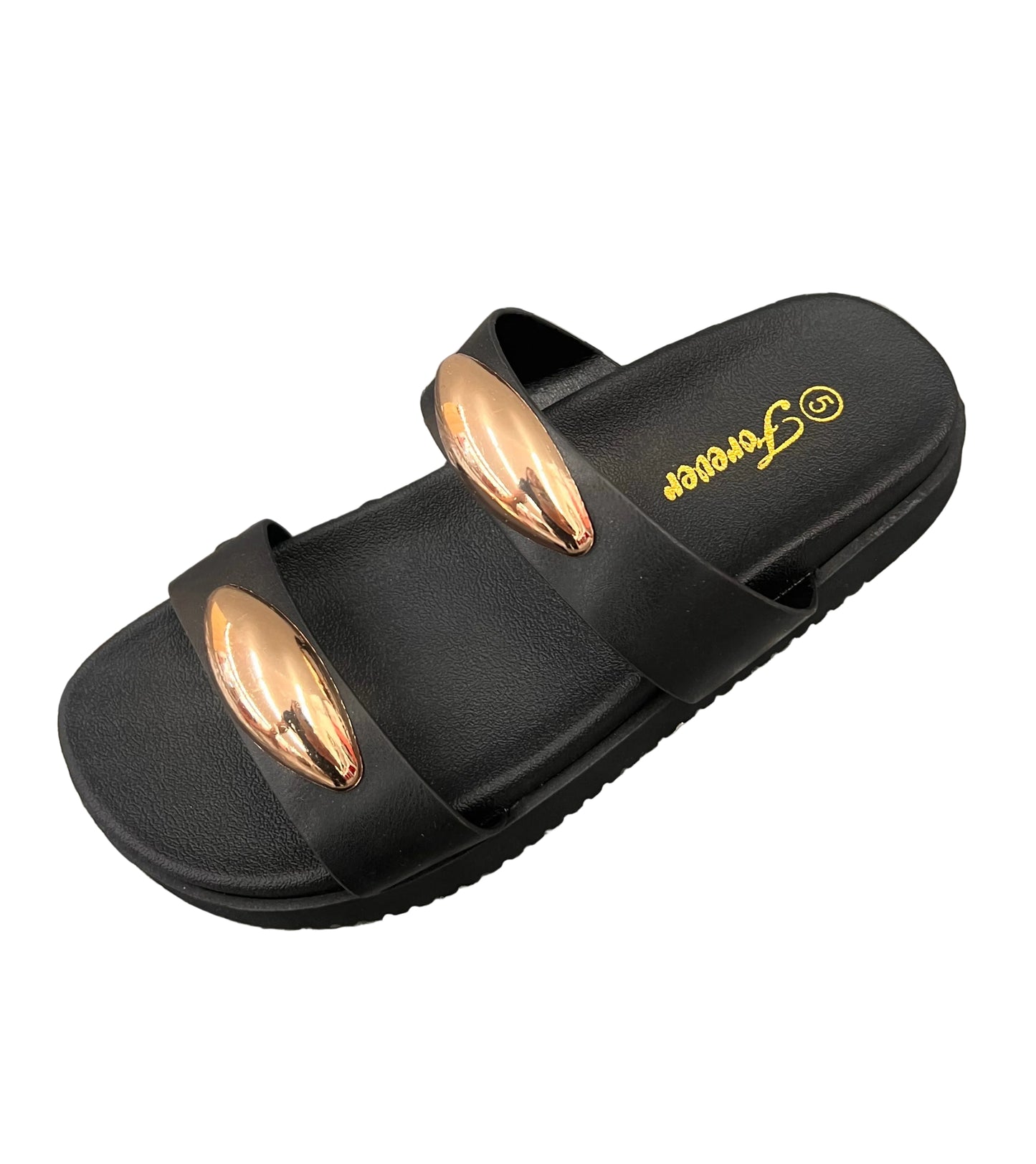SLIDE SANDAL WITH GOLD DETAIL DIDI-30