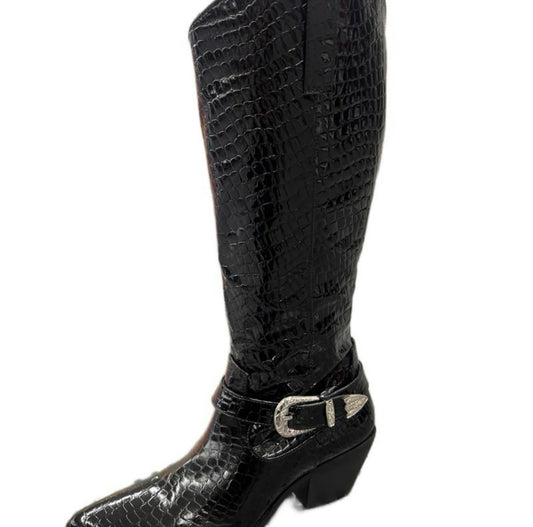 POINTED TOE WEATERN BOOT WITH SNAKE PRINT TRISTEN