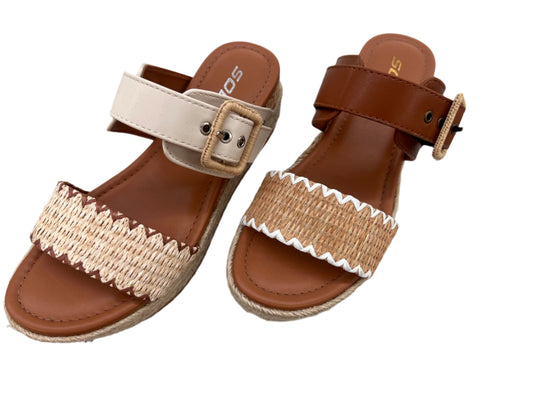 SUMMER WOVEN WEDGE HEEL WITH SIDE BUCKLE SAIL-S
