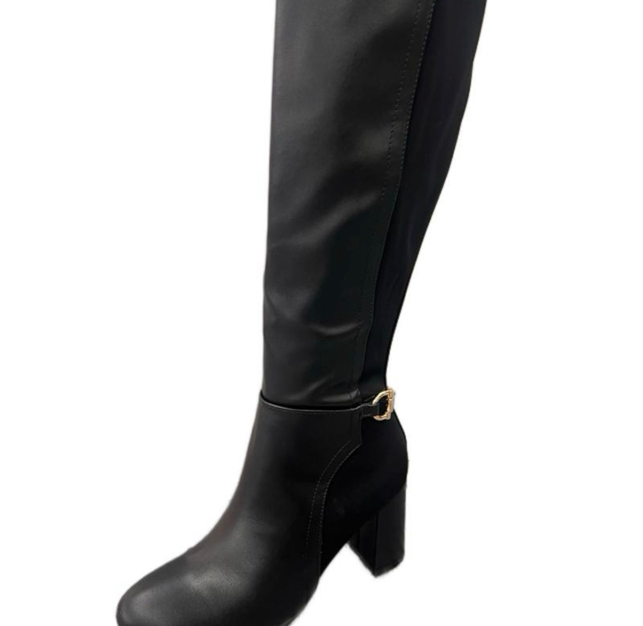 BLOCK HEEL BOOT WITH GOLD DETAIL BEXLEY-09