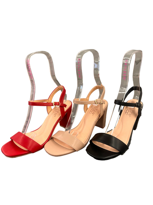 SIMPLE BLOCK HEEL WITH ADJUSTABLE BUCKLE MESA-20
