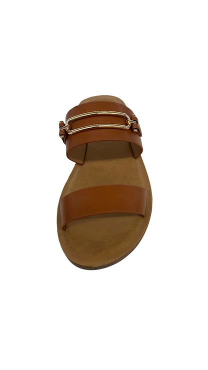 SLIDE SUMMER SANDAL WITH GOLD DETAIL SCENTS-S
