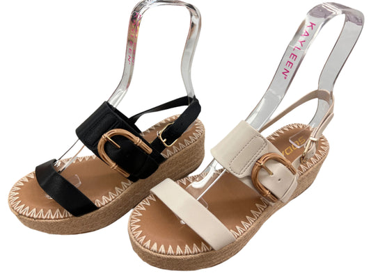 PLATFORM SANDAL WITH WOVEN DETAIL GRAND-S