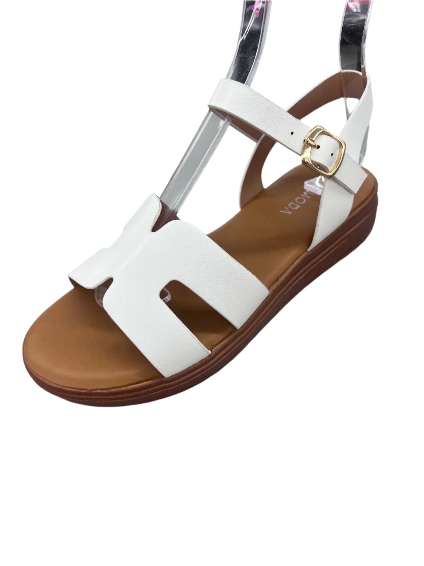 H DETAIL CASUAL SANDAL WITH BUCKLE GENOVA-1
