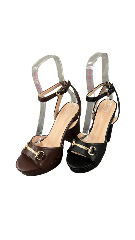 PLATFORM HEEL WITH GOLD DETAIL ALICE-41