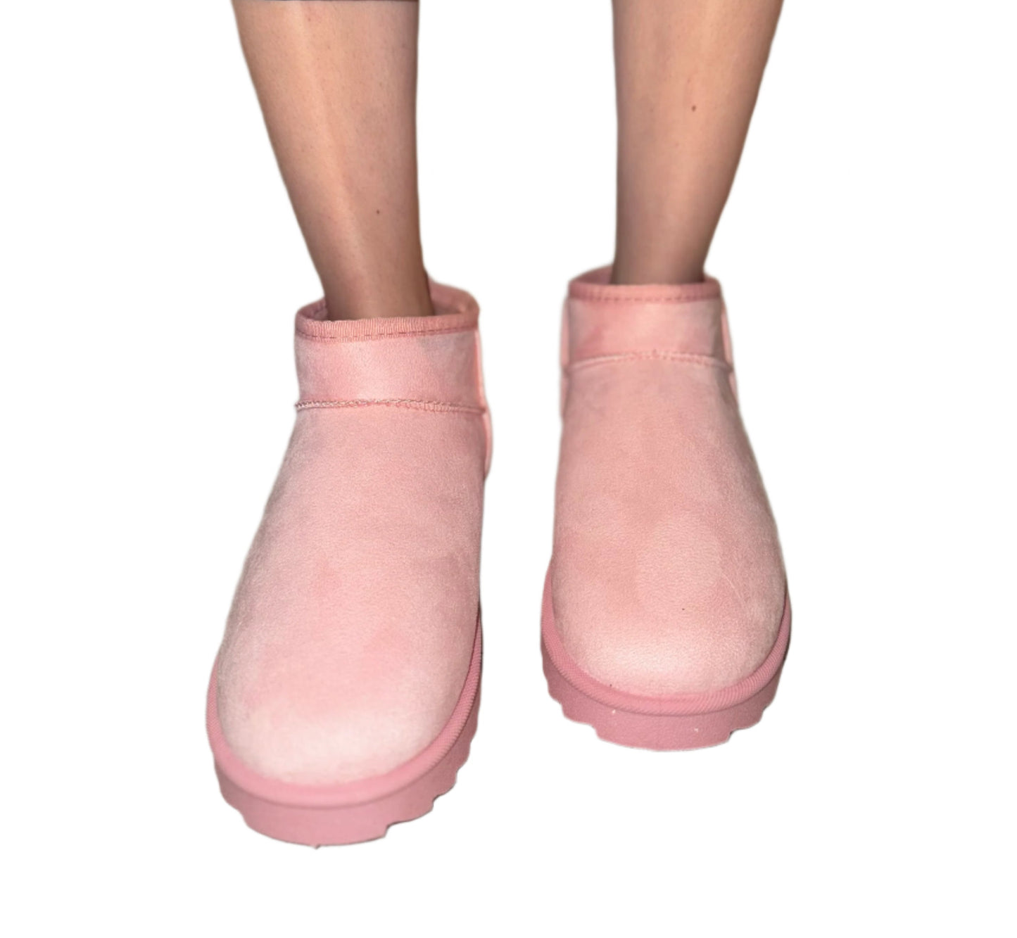 ANKLE BOOT WITH FUZZY INSIDE LINING MELON-01