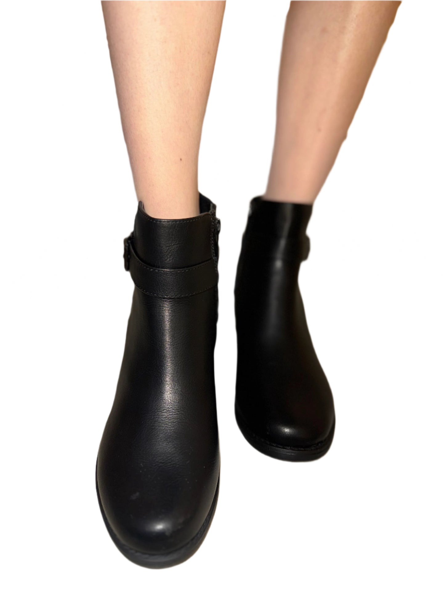 CASUAL ANKLE BOOT WITH ELASTIC DETAIL ALANA-1