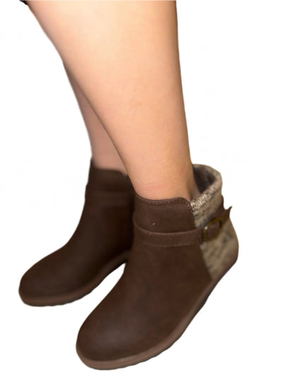 ANKLE WEDGE BOOT WITH SWEATER DETAIL AESON-S