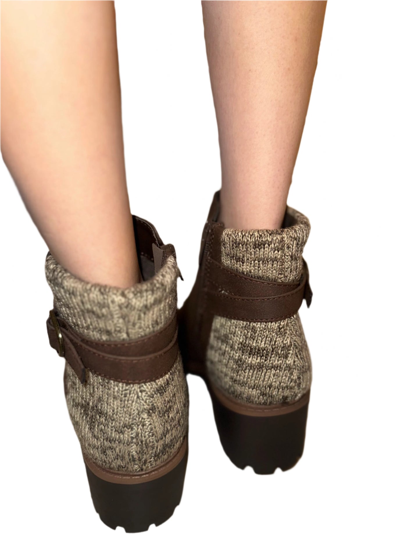 ANKLE WEDGE BOOT WITH SWEATER DETAIL AESON-S