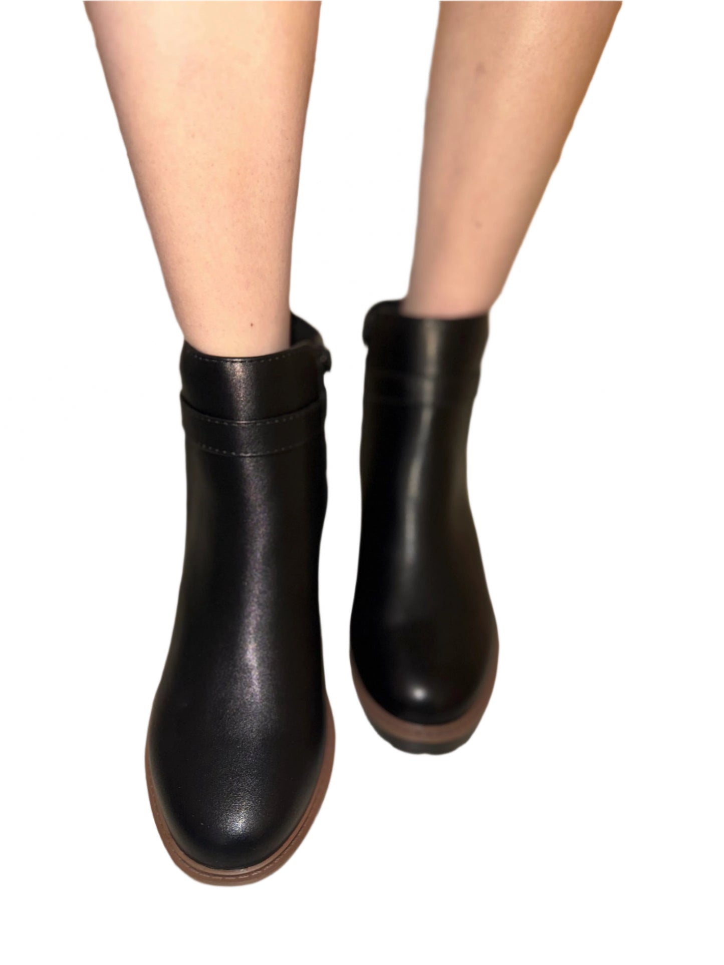 ANKLE WEDGE BOOT WITH SWEATER DETAIL AESON-S