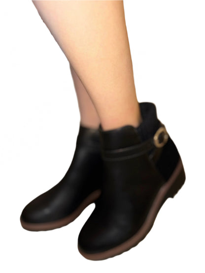 ANKLE WEDGE BOOT WITH SWEATER DETAIL AESON-S