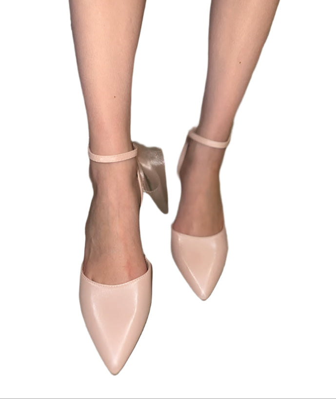 RHINESTONE HEEL WITH A KNOT IN THE FRONT