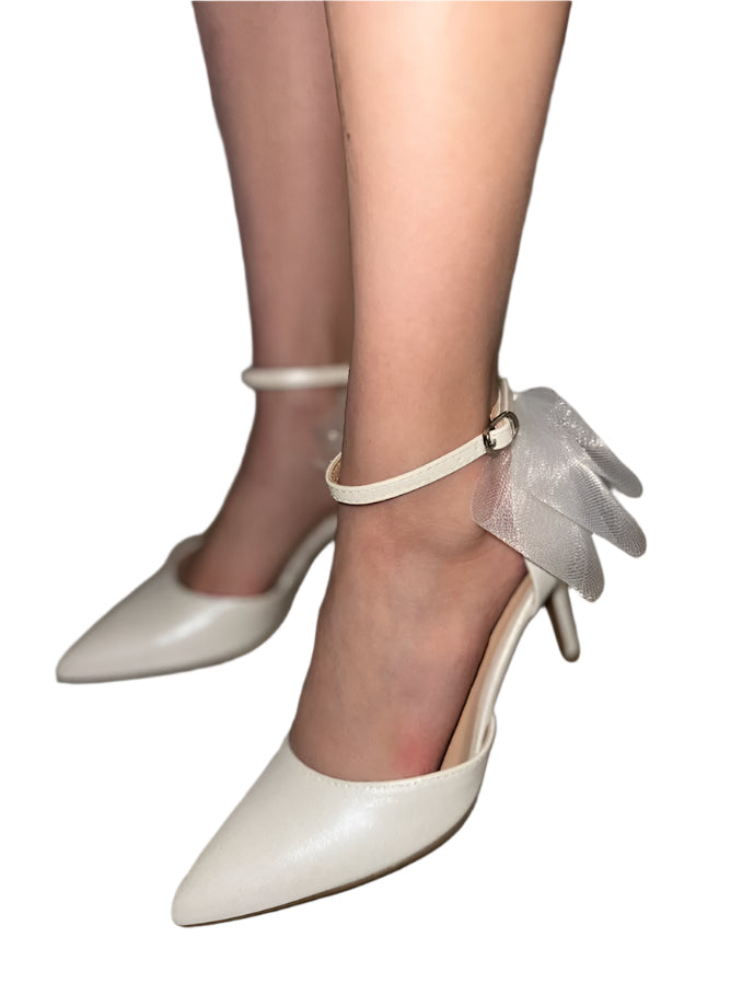 RHINESTONE HEEL WITH A KNOT IN THE FRONT