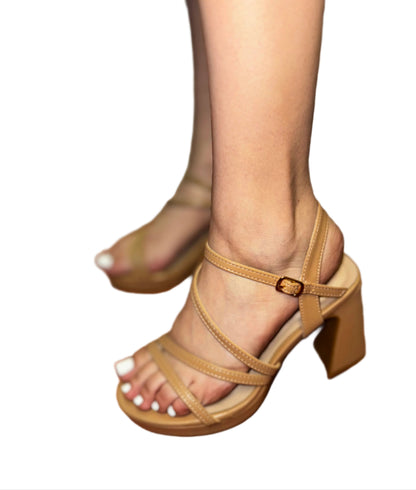 SIMPLE STRAPPY BLOCK HEEL ADINA-1