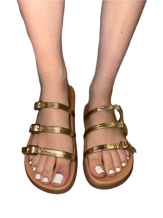3 STRAPS SANDAL SLIDE IN ELVINA-S