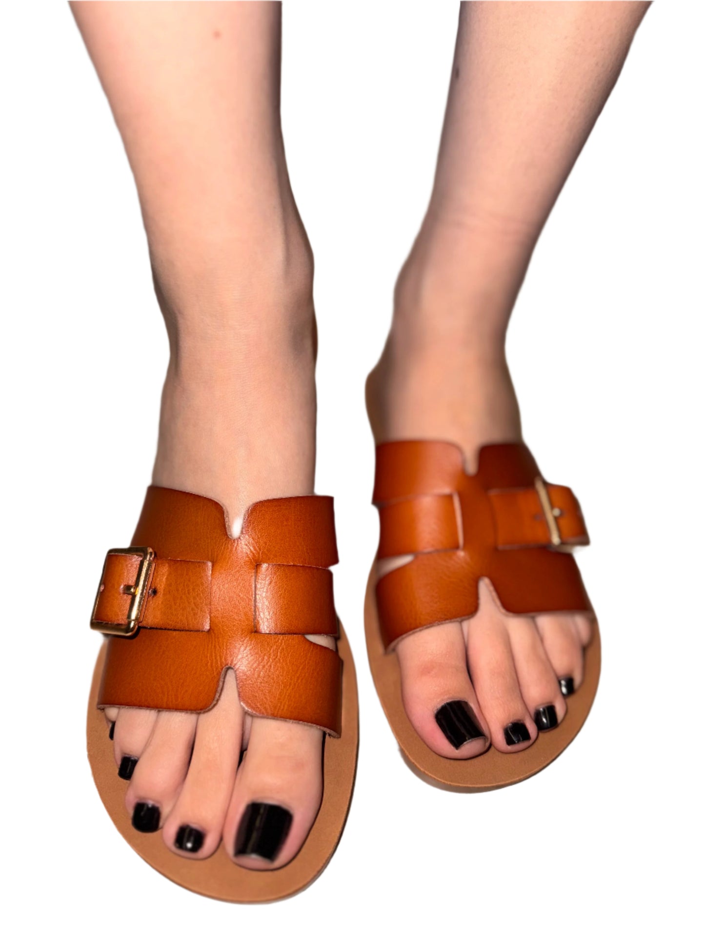 CASUAL FLAT SANDAL WITH BUCKLE DETAIL TORVI