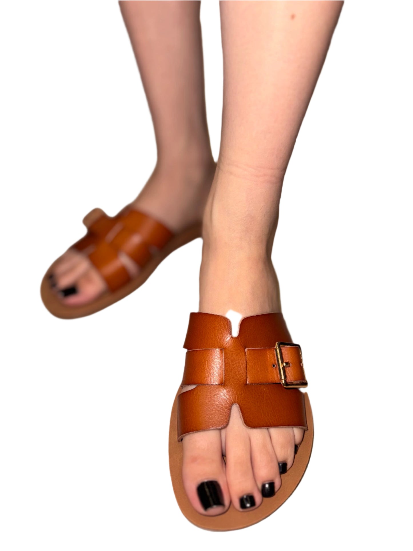 CASUAL FLAT SANDAL WITH BUCKLE DETAIL TORVI
