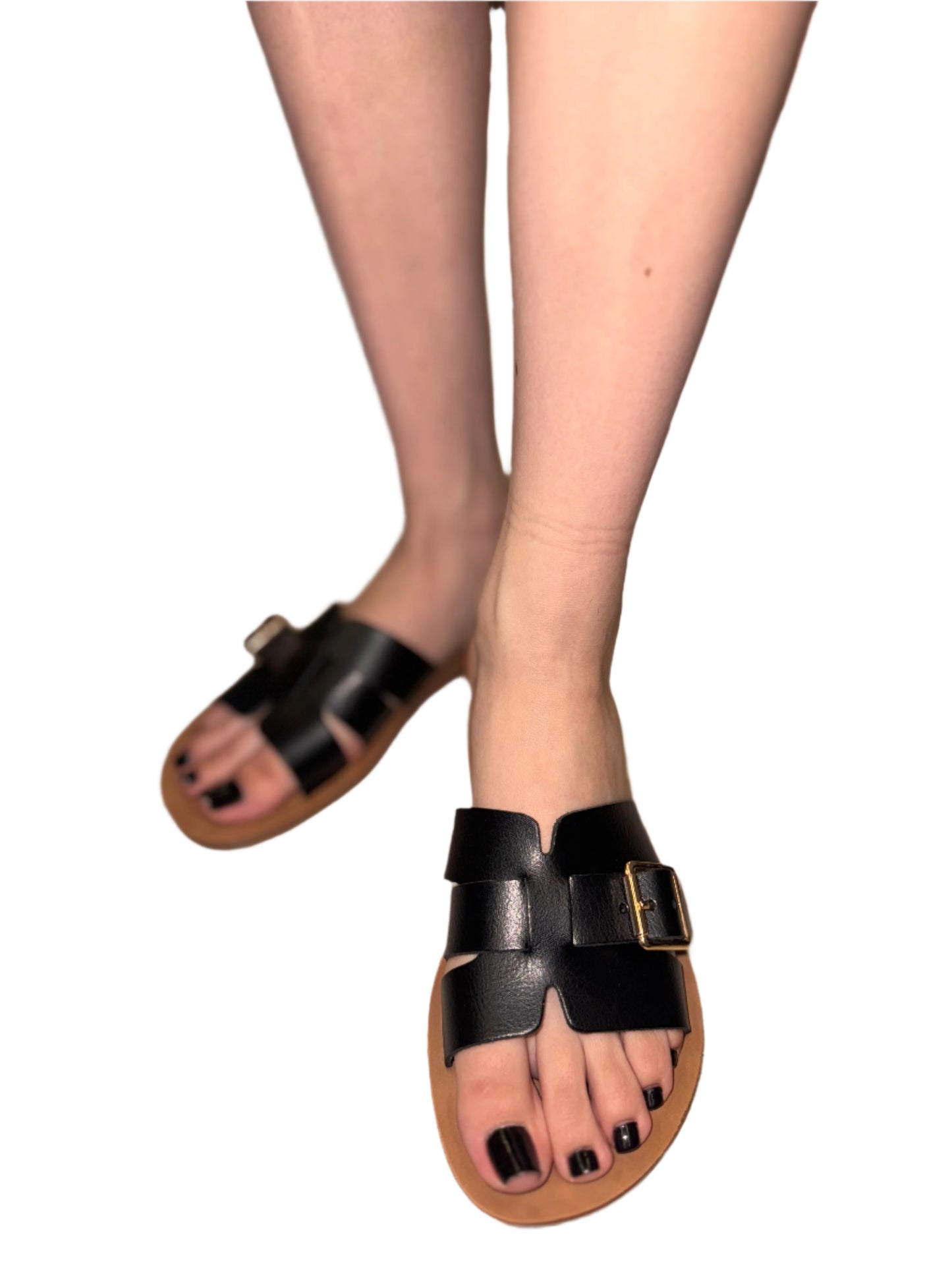 CASUAL FLAT SANDAL WITH BUCKLE DETAIL TORVI