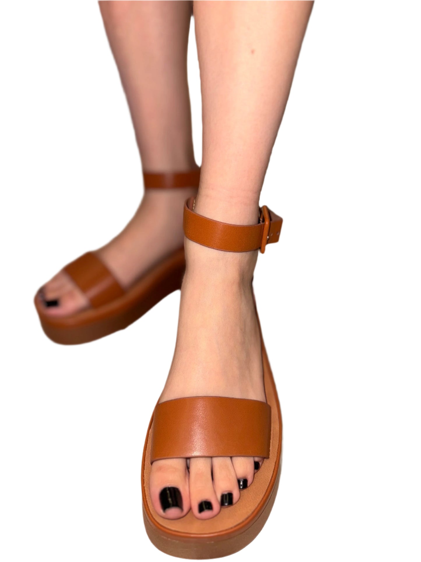 SIMPLE PLATFORM SANDAL WITH SIDE BUCKLE MILOU-97