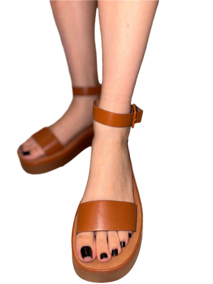 SIMPLE PLATFORM SANDAL WITH SIDE BUCKLE MILOU-97