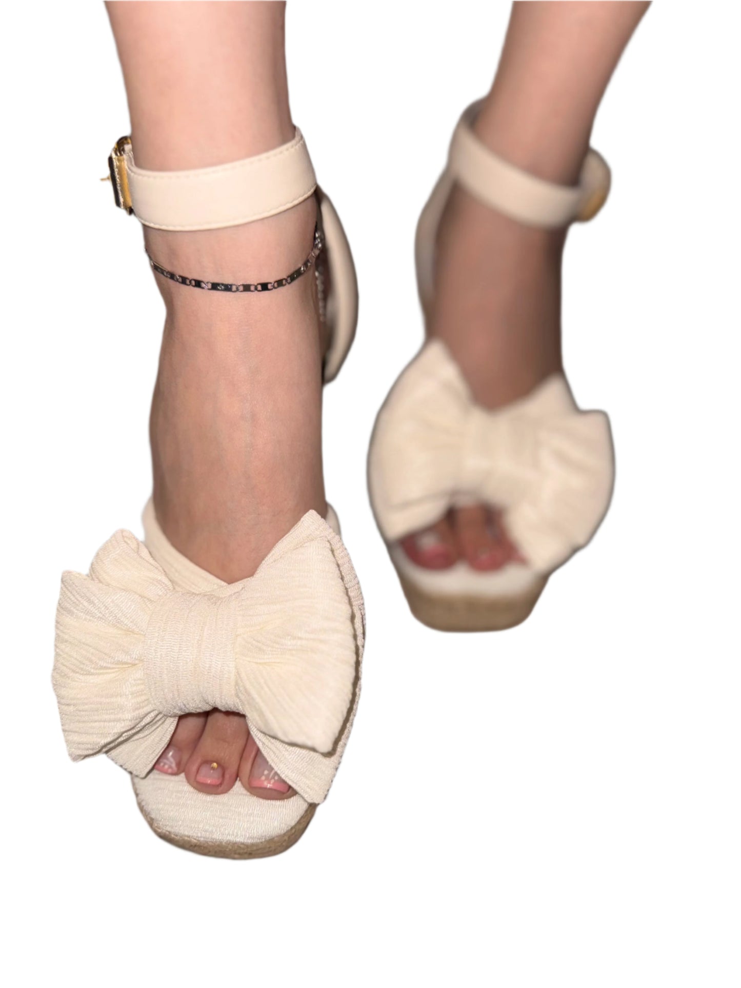 SUMMER WEDGE HEEL WITH BIG BOW DETAIL ATTIRE-08