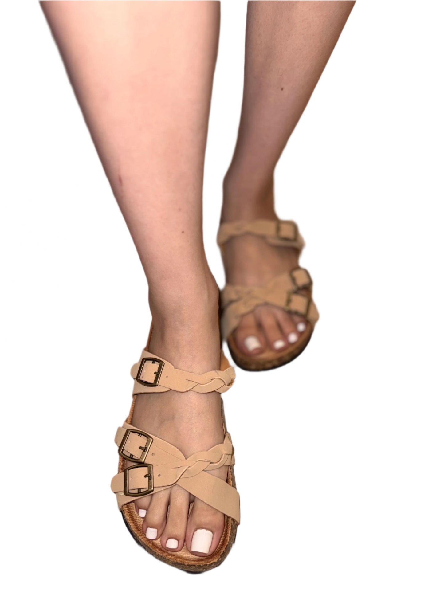CASUAL SANDAL WITH BRAIDED BANDS MICHIKO-136