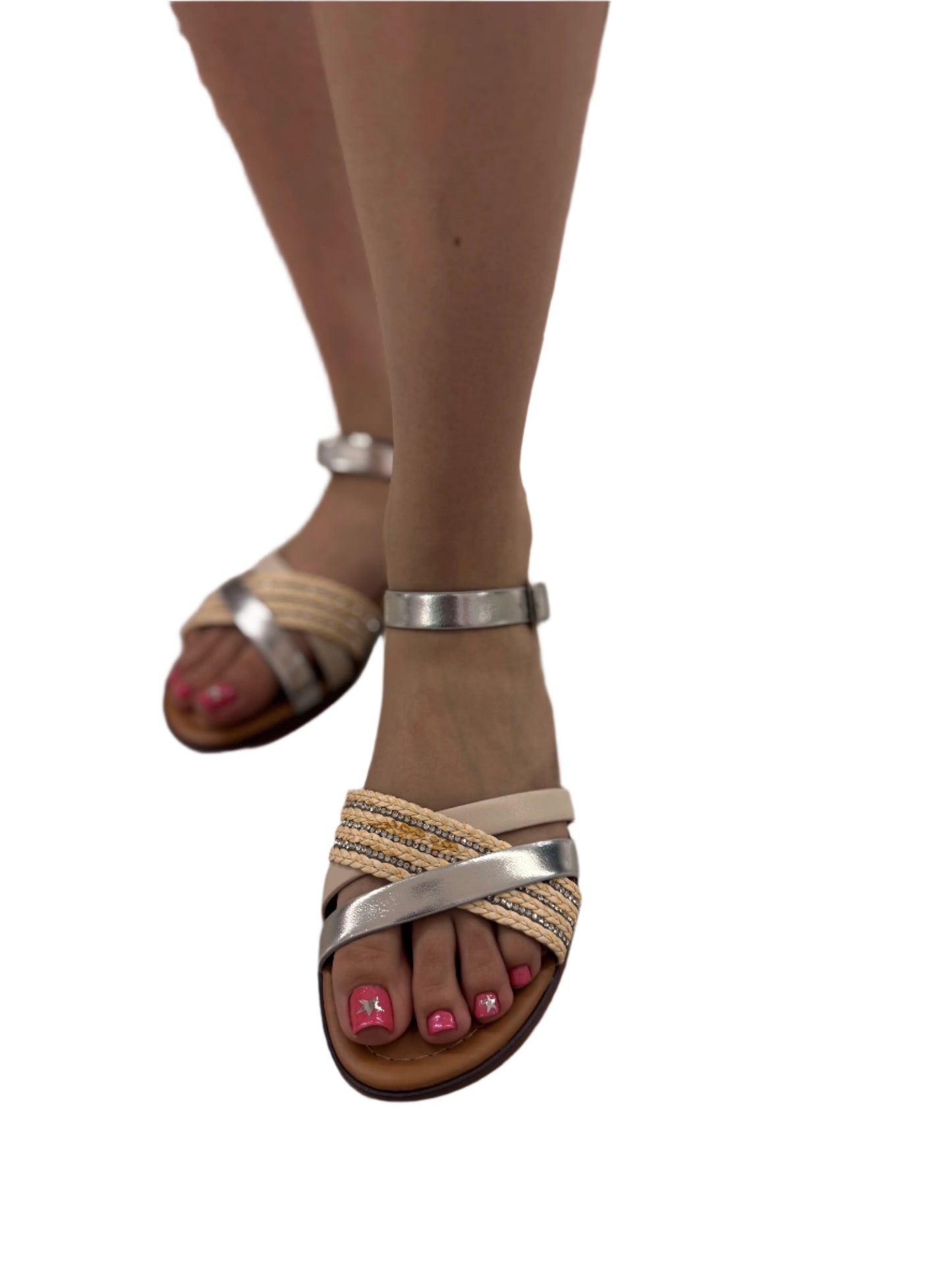 CASUAL SANDAL WITH WOVEN DETAIL MAMBO-S