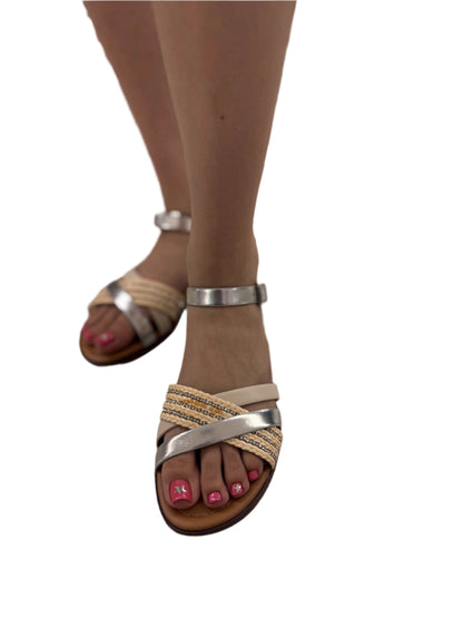 CASUAL SANDAL WITH WOVEN DETAIL MAMBO-S