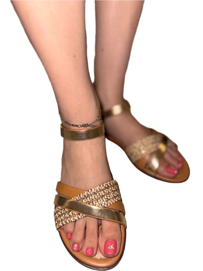 CASUAL SANDAL WITH WOVEN DETAIL MAMBO-S