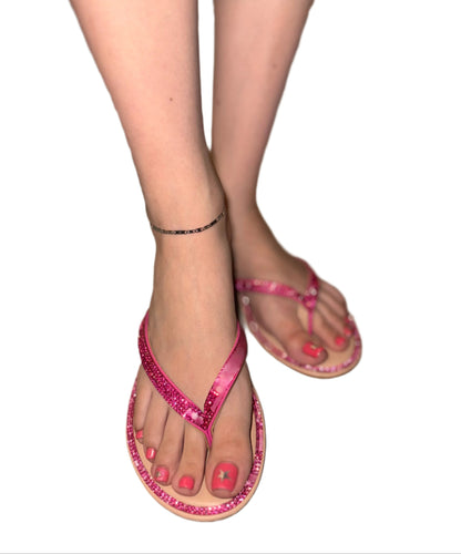 RHINESTONE FLAT SANDAL FLIP FLOP HAITI-1