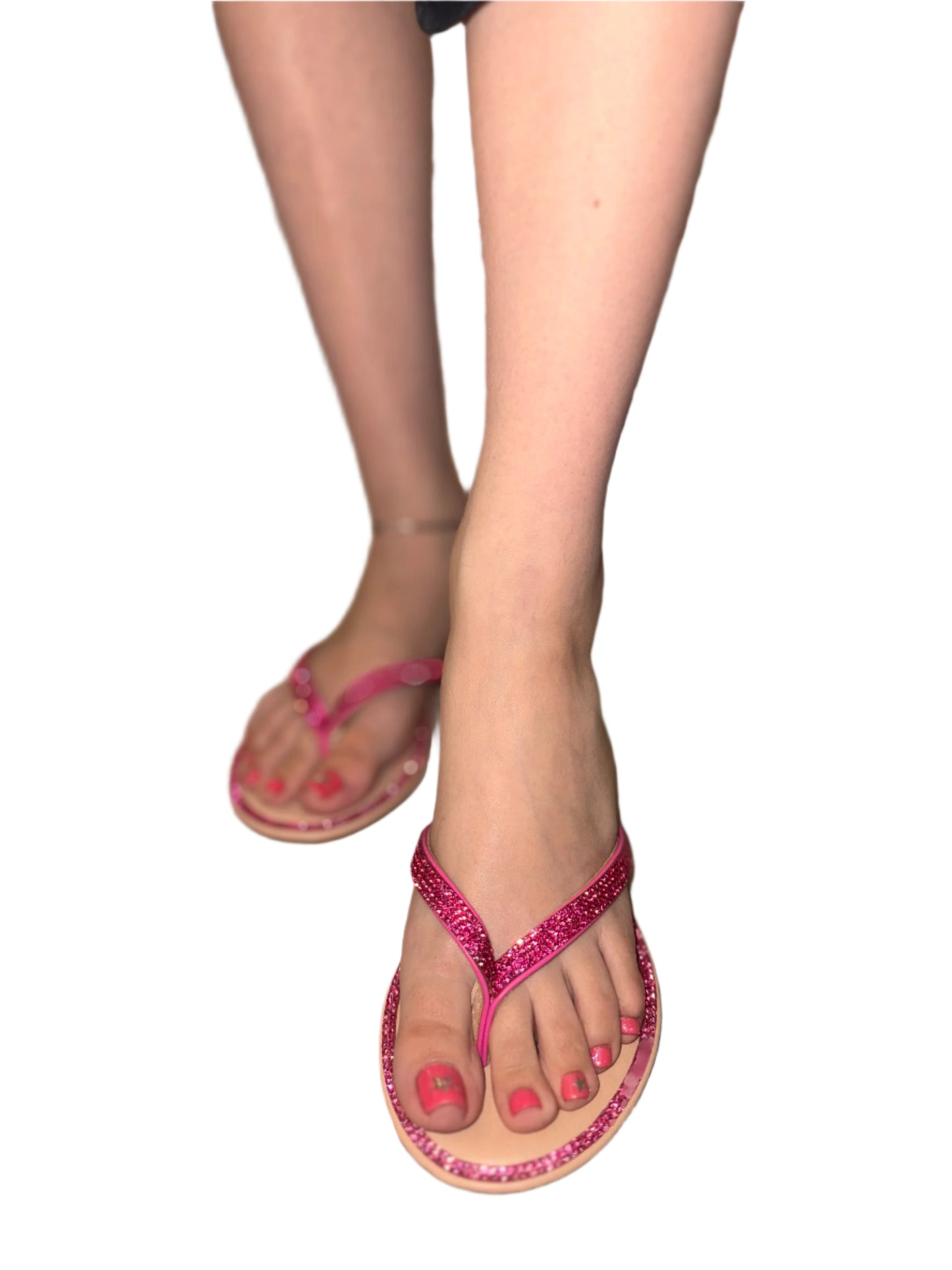 RHINESTONE FLAT SANDAL FLIP FLOP HAITI-1