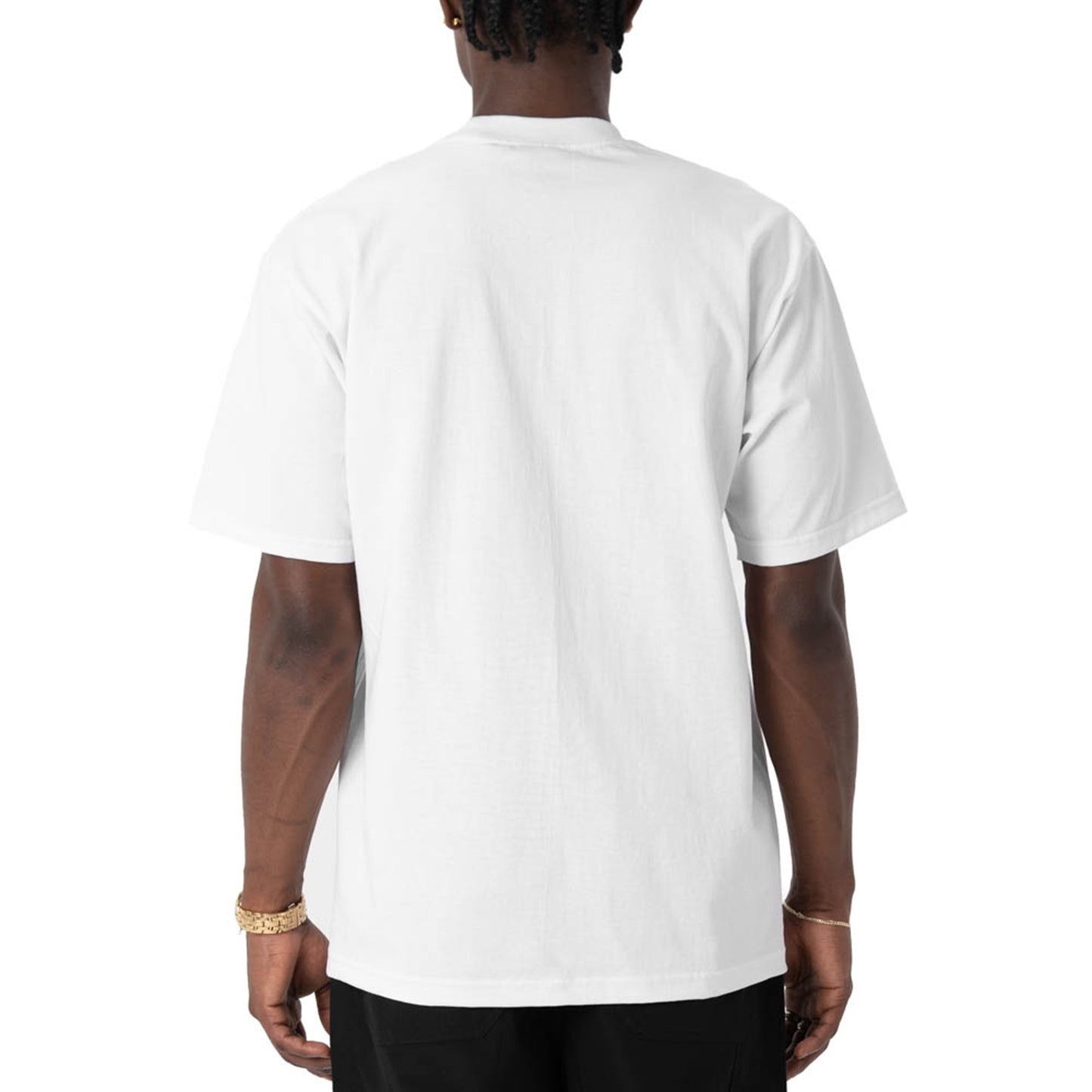 PRO CLUB MEN's HEAVYWEIGHT COTTON SHORT SLEEVE CREW NECK T-SHIRT
