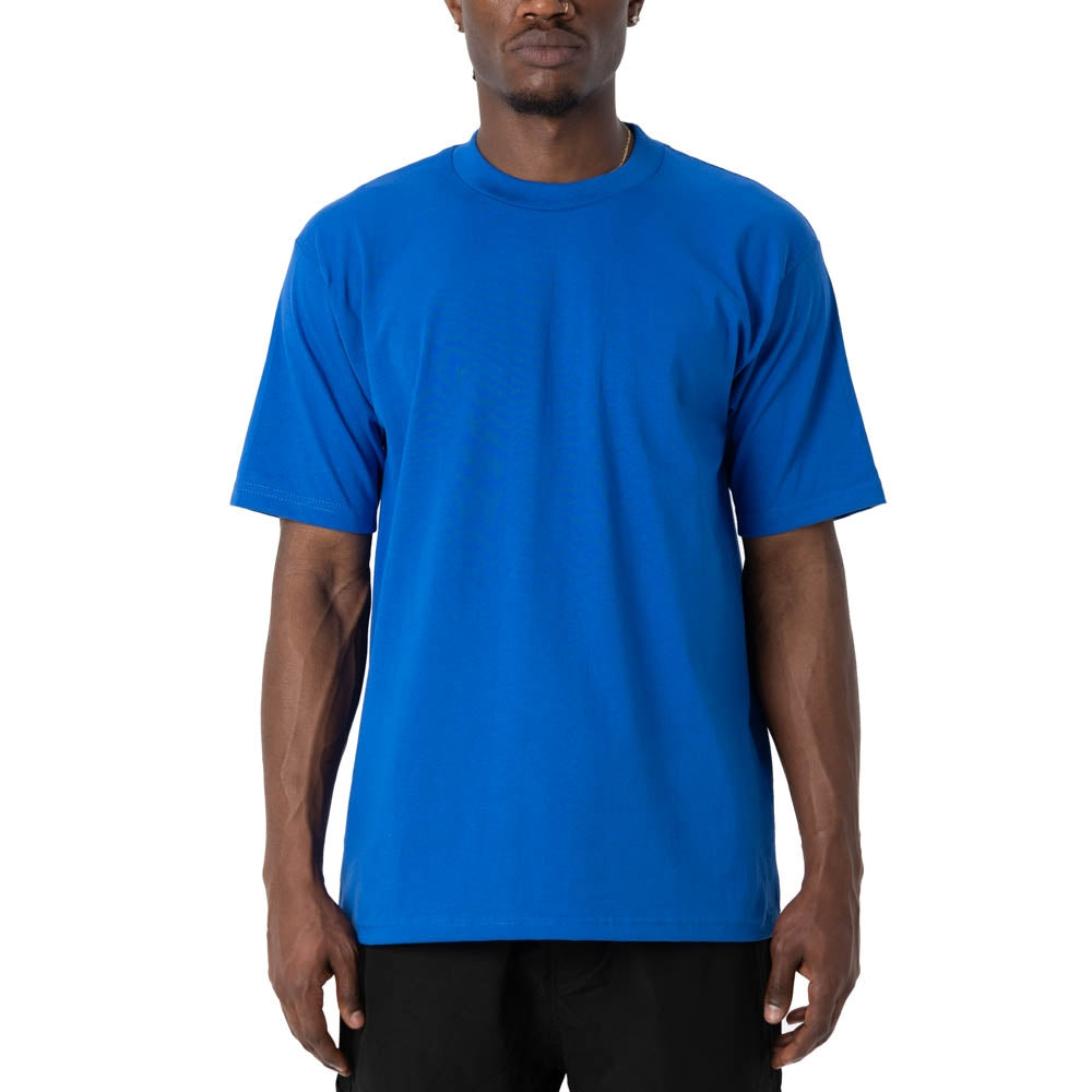 PRO CLUB MENS HEAVYWEIGHT COTTON SHORT SLEEVE CREW NECK T-SHIRT