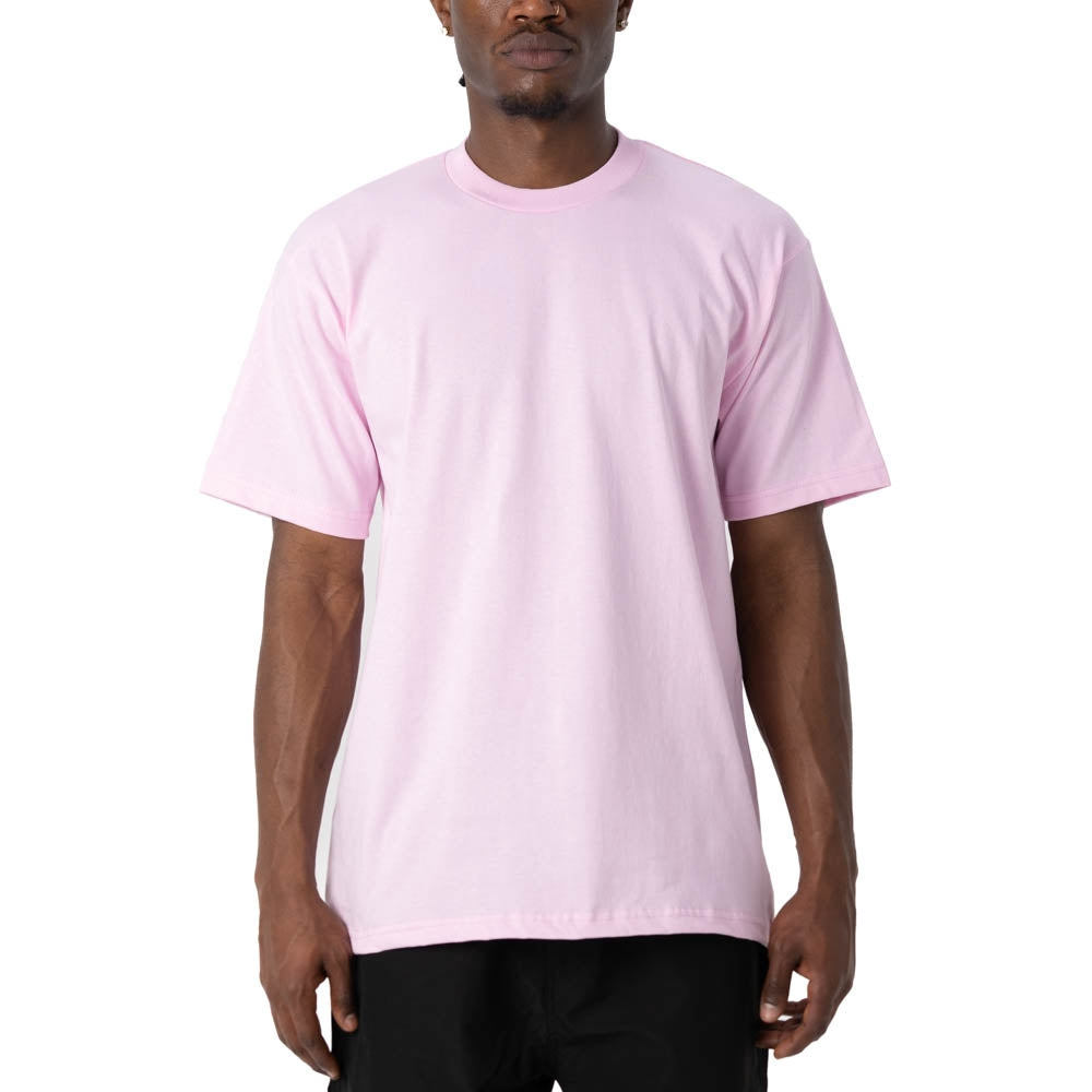 PRO CLUB MENS HEAVYWEIGHT COTTON SHORT SLEEVE CREW NECK T-SHIRT