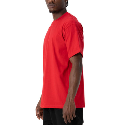 PRO CLUB MEN's HEAVYWEIGHT COTTON SHORT SLEEVE CREW NECK T-SHIRT