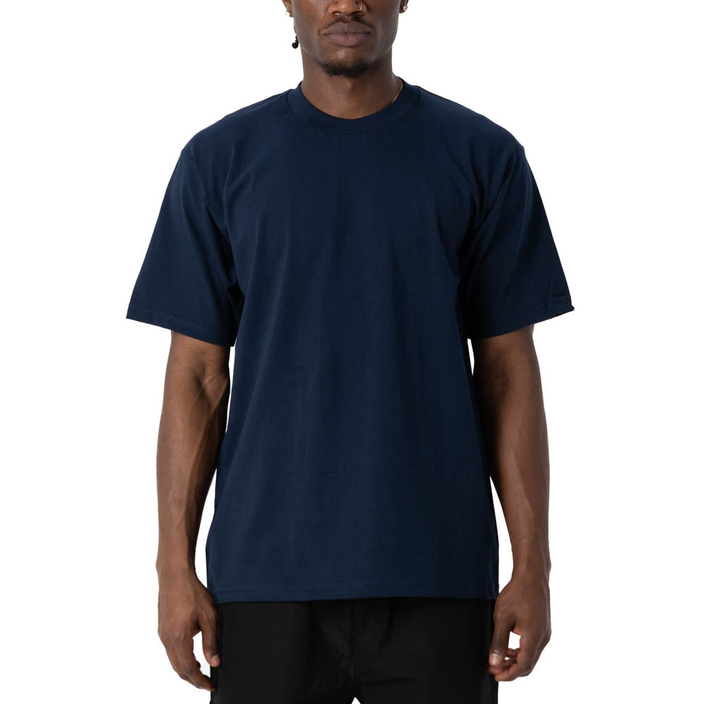 PRO CLUB MENS HEAVYWEIGHT COTTON SHORT SLEEVE CREW NECK T-SHIRT