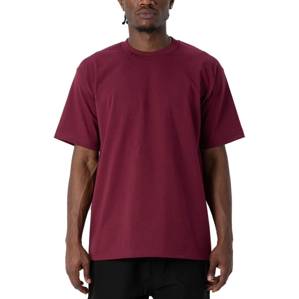 PRO CLUB MENS HEAVYWEIGHT COTTON SHORT SLEEVE CREW NECK T-SHIRT